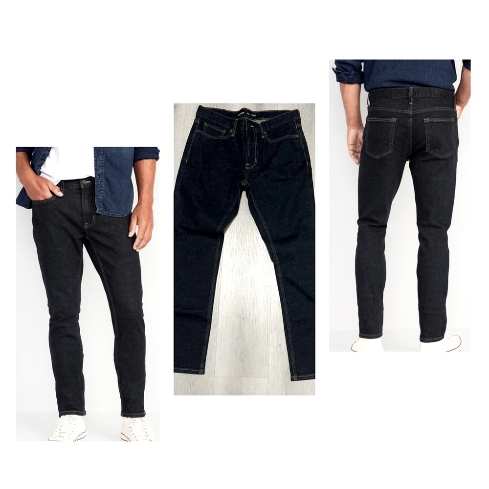 Old Navy Men’s 32x30 Stretch Skinny Built In Flex Rinse Wash Jeans NWOT Casual